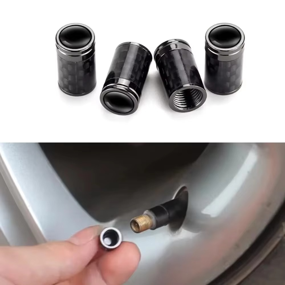 Ventilhætter i kulfiber til dæk – lækagesikkert hjulbeskyttelsessæt