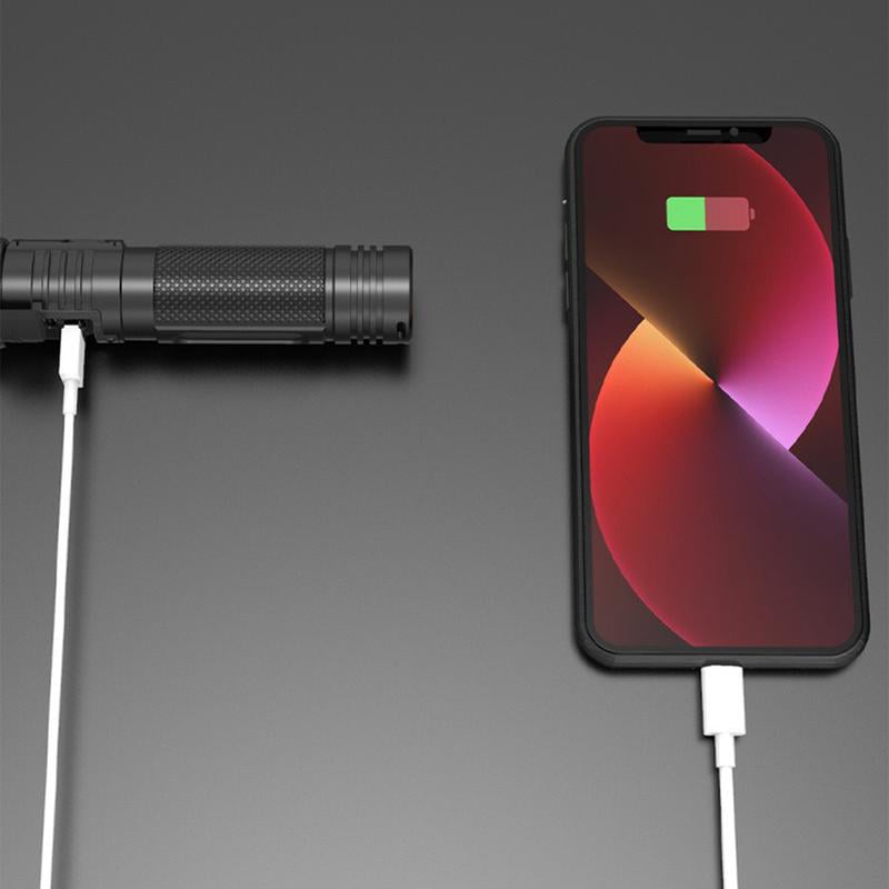 StormBeam Teleskopisk lommelygte Powerbank