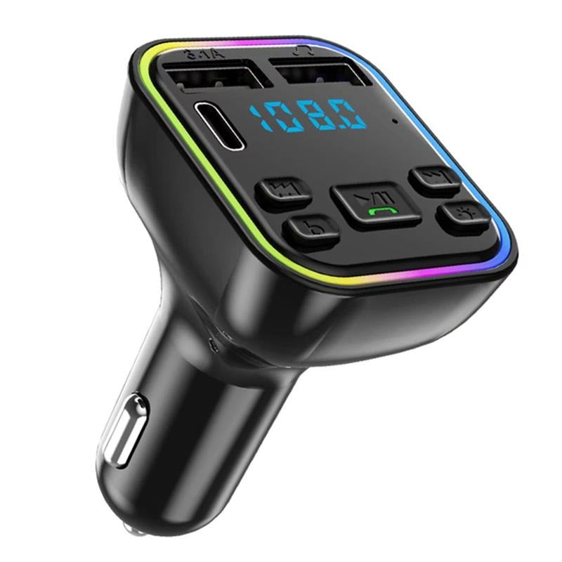 Bluetooth FM-biladapter og -oplader