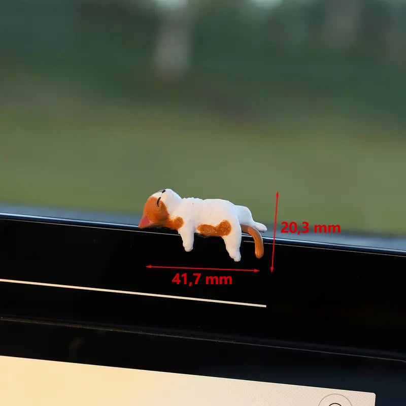 Håndmalede små kattefigurer til dit skrivebord 😺