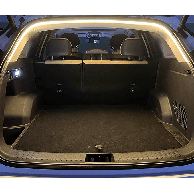 Dynamisk flydende bagagerumsbelysningsstrip