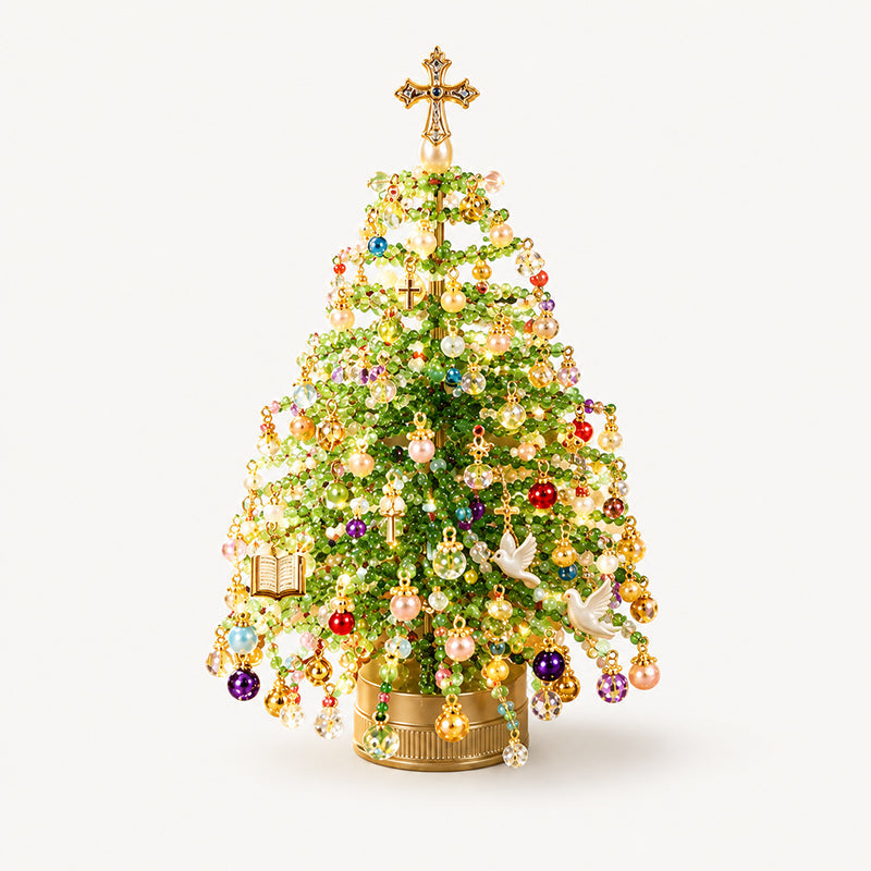 Gør-det-selv-sæt til perle-juletræ