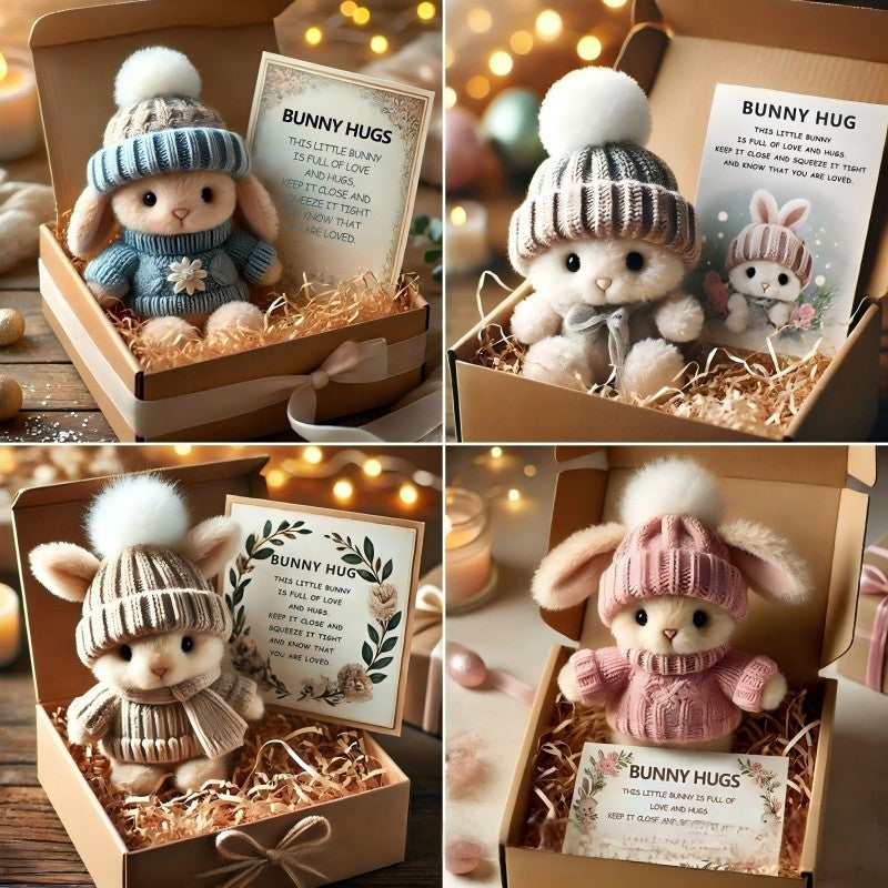 🐇 Påsketilbud på håndlavede mini-kaninbamser