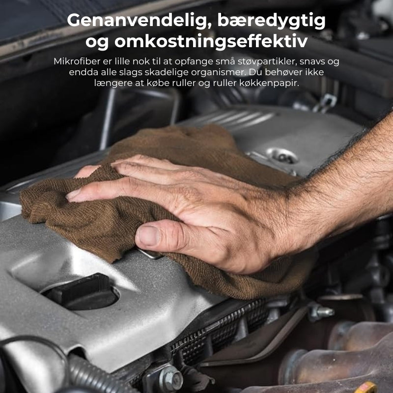 ♻️ Genanvendelige mikrofiber rengøringsklude på rulle (20 stk.)
