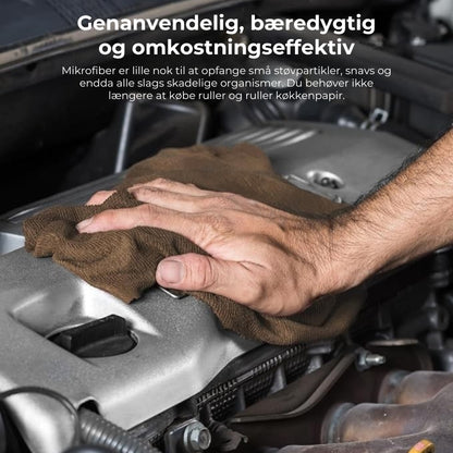 ♻️ Genanvendelige mikrofiber rengøringsklude på rulle (20 stk.)