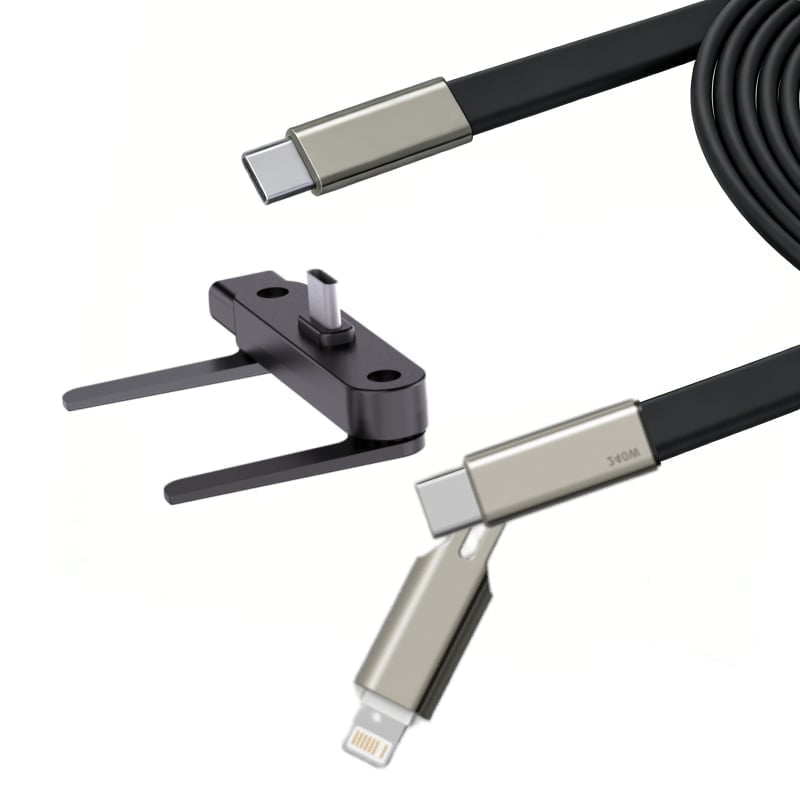 240 W hurtigopladerkabel med 360° roterbar holder