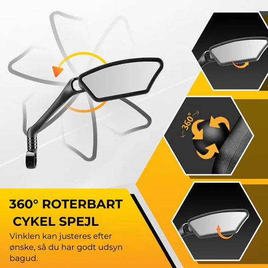 360° roterbar og justerbar cykelbakspejl