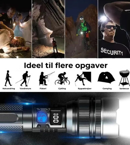 StormBeam Teleskopisk lommelygte Powerbank