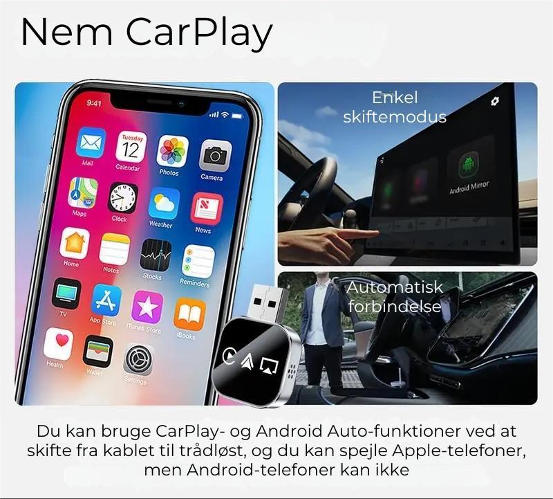 Trådløs Carplay-adapter V3 - Skærmvisning