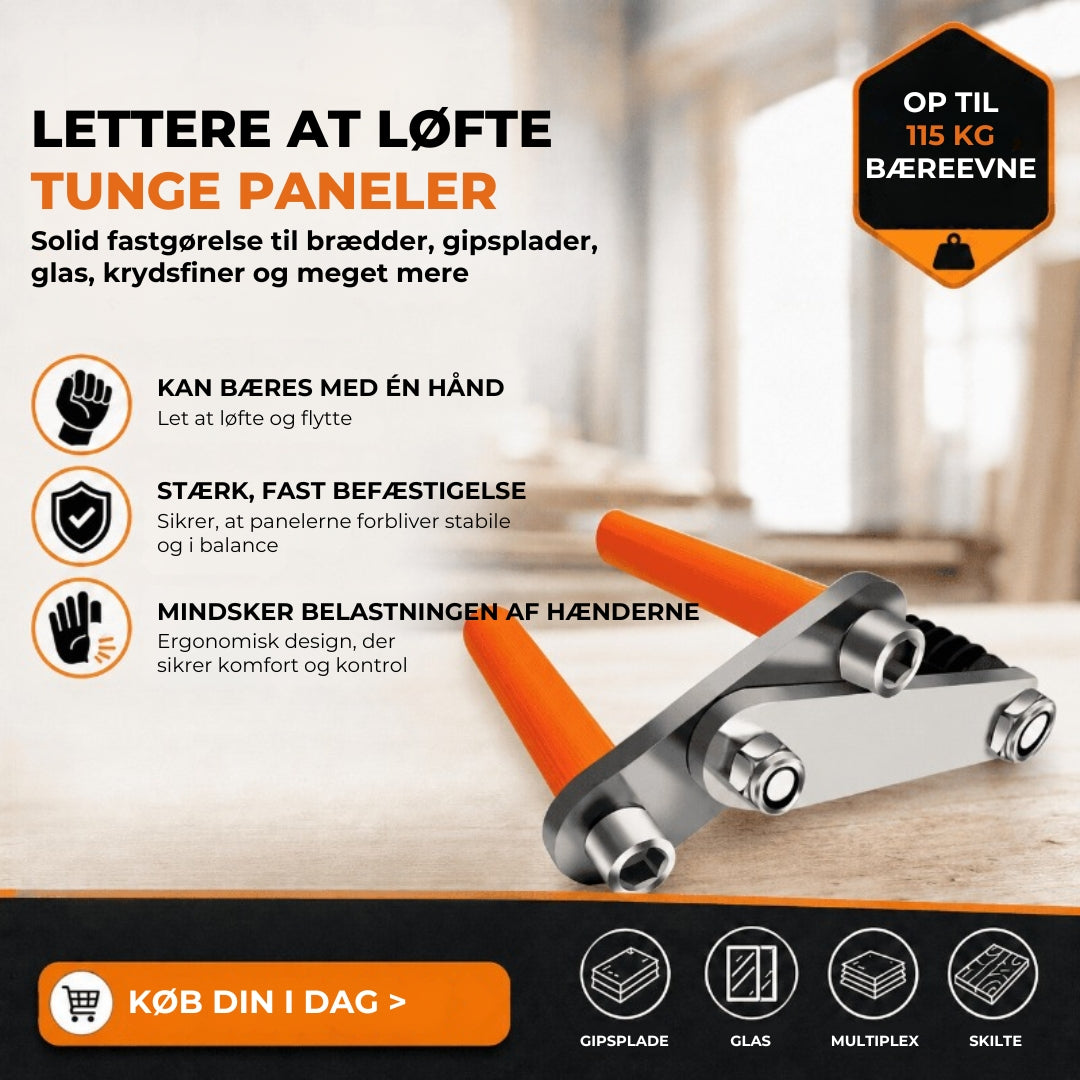 Ergonomisk pladebærer – 2 stk.