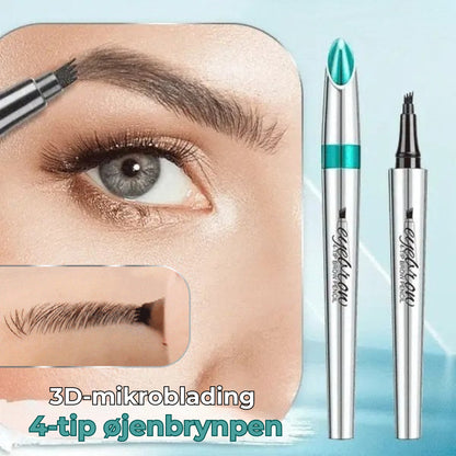 Vandtæt 3D-øjenbrynsstift med 4 spidser til microblading