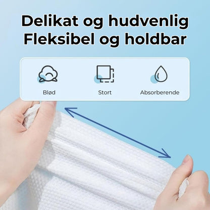 Komprimerede bomuldshåndklæder
