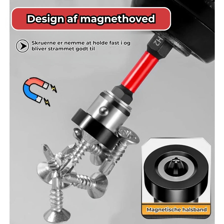 Magnetiske S2-stålbor med indbygget dybdestop