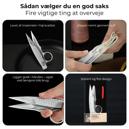 Rustfri saks af mikrokrystallinsk stål