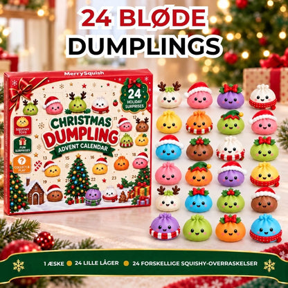 Squishy Dumpling-julekalender med 24 bløde squishies