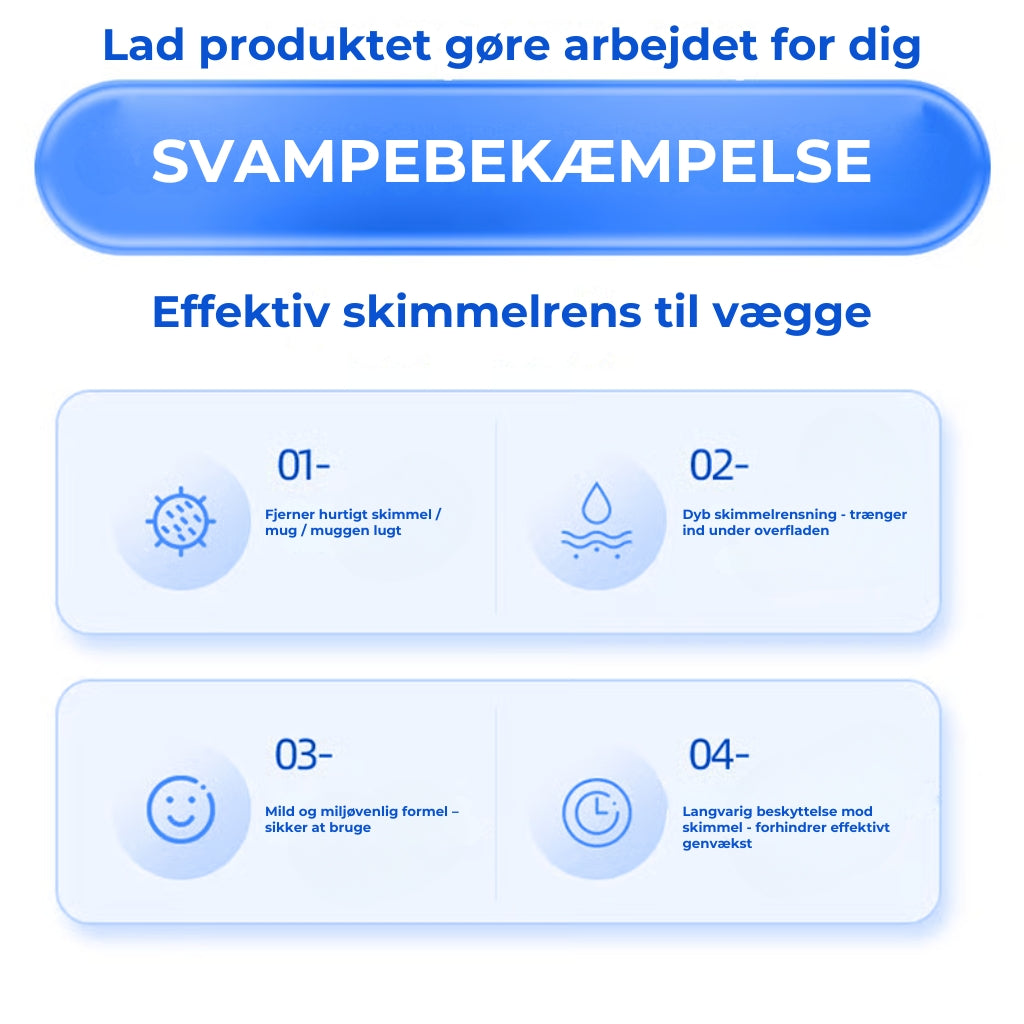 Hurtigtvirkende spray mod skimmelsvamp