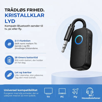 Bluetooth-lydadapter, sender/modtager