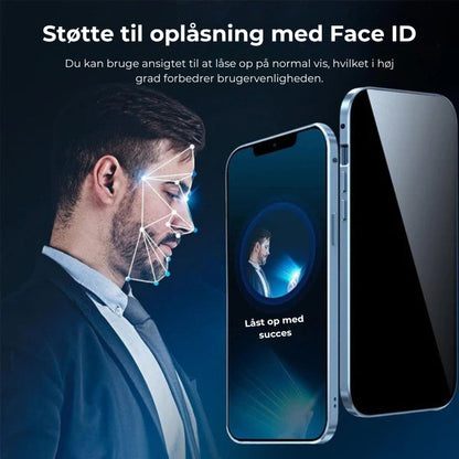 Dobbeltsidet iPhone Magnetic hærdet glas fuldt beskyttende etui