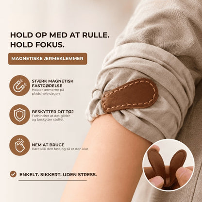 Magnetiske klips til ærmer