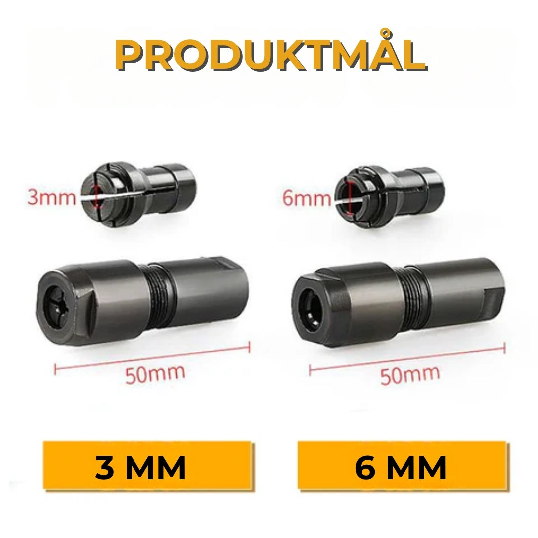 Specialtilpasset adapter til vinkelsliber