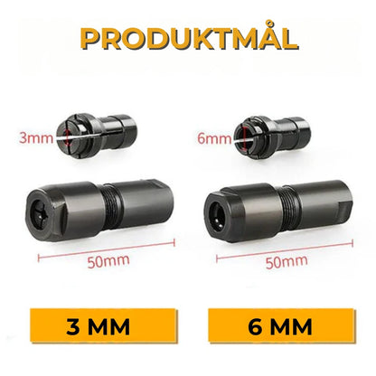 Specialtilpasset adapter til vinkelsliber