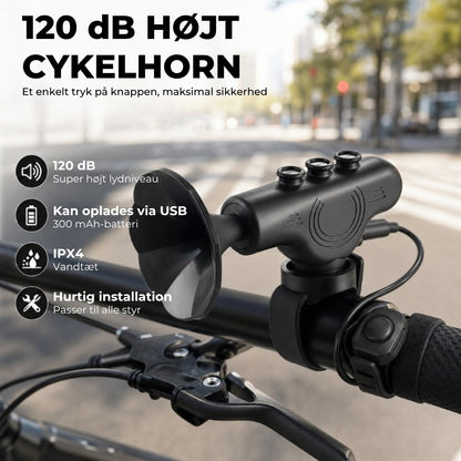 Elektrisk cykelhorn på 120 dB