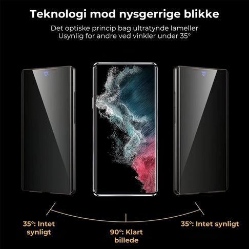🔥 Magnetisk cover til Samsung mobil med dobbeltsidet hærdet glas