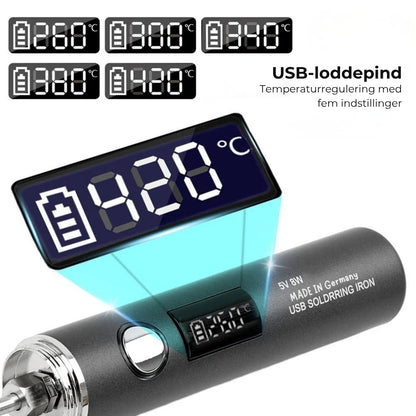 USB-opladelig loddekolbe