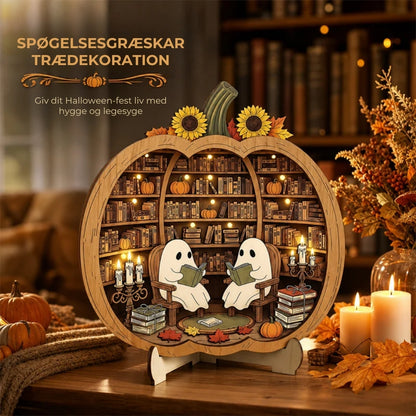 Halloween-græskar i træ