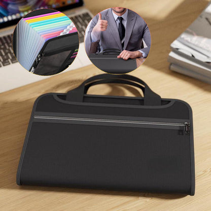 Stor brandsikker A4-mappe med håndtag