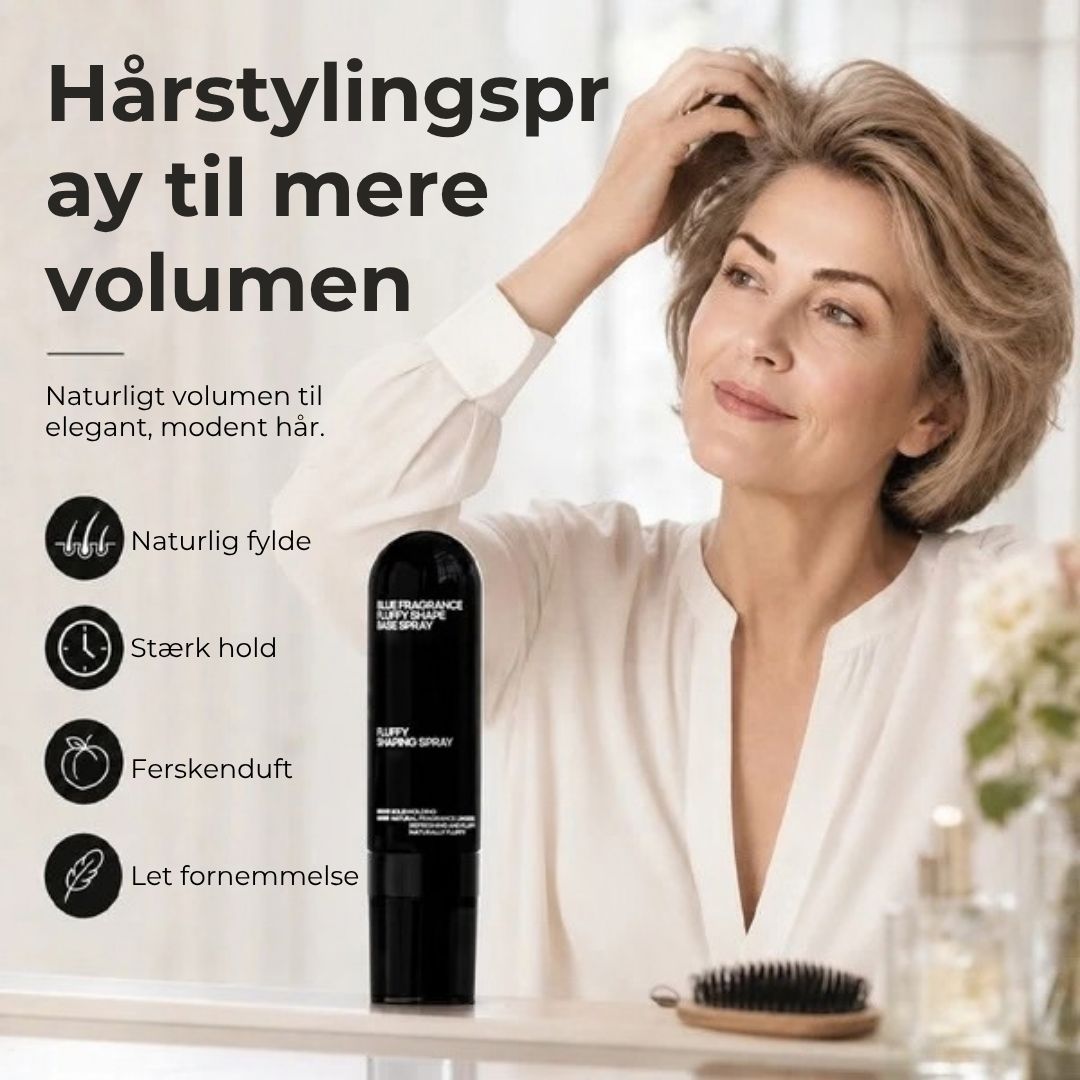 Hårvolumenspray med ferskenduft