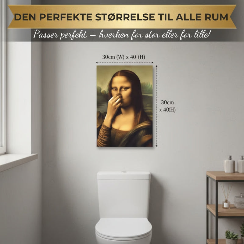Mona Lisa på lærred (ramme medfølger ikke)