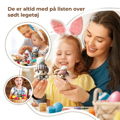 🐇 Påsketilbud på håndlavede mini-kaninbamser