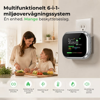 6-i-1 smart sikkerhedsdetektor – op til 12 gasser, der kan detekteres