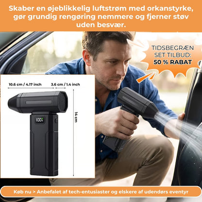 150.000 omdrejninger i minuttet – bærbar turbo-ventilator
