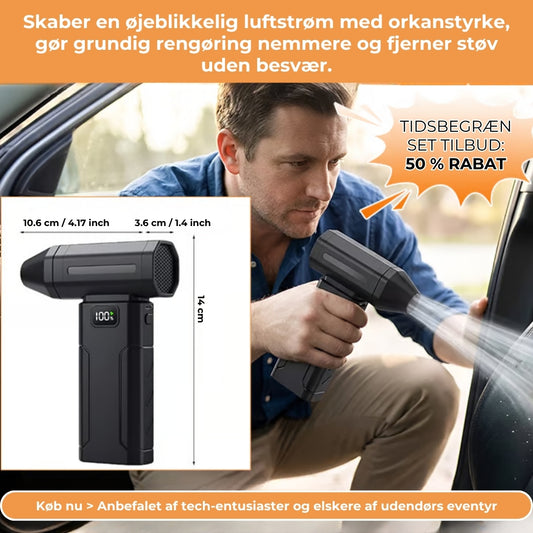 150.000 omdrejninger i minuttet – bærbar turbo-ventilator
