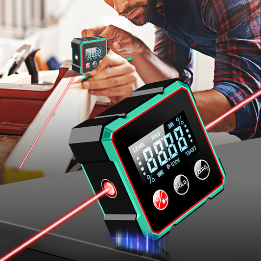 🔥4-sidet magnetisk digital vinkelmåler med laser