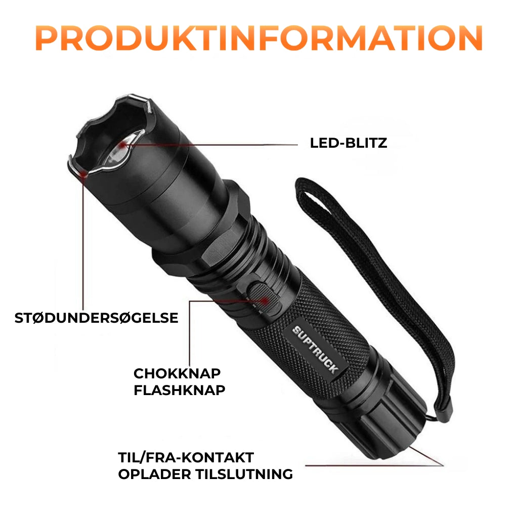 VoltGuard X95 lommelygte ⚡ Lys i mørket, tryghed når det gælder