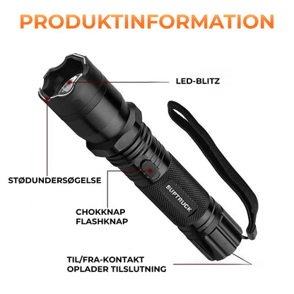 VoltGuard X95 lommelygte ⚡ Lys i mørket, tryghed når det gælder
