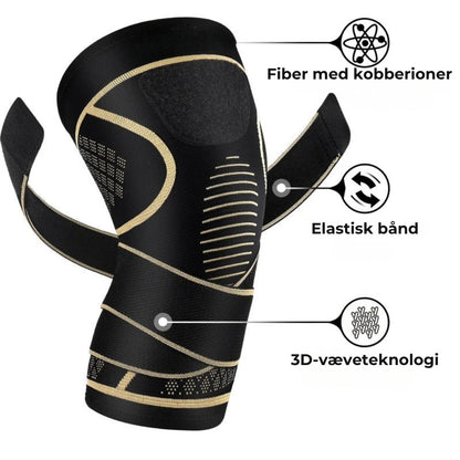 3D-knækompressionsstøttestrømpe