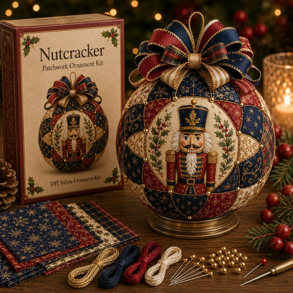 DIY-julekugler – patchwork-sæt