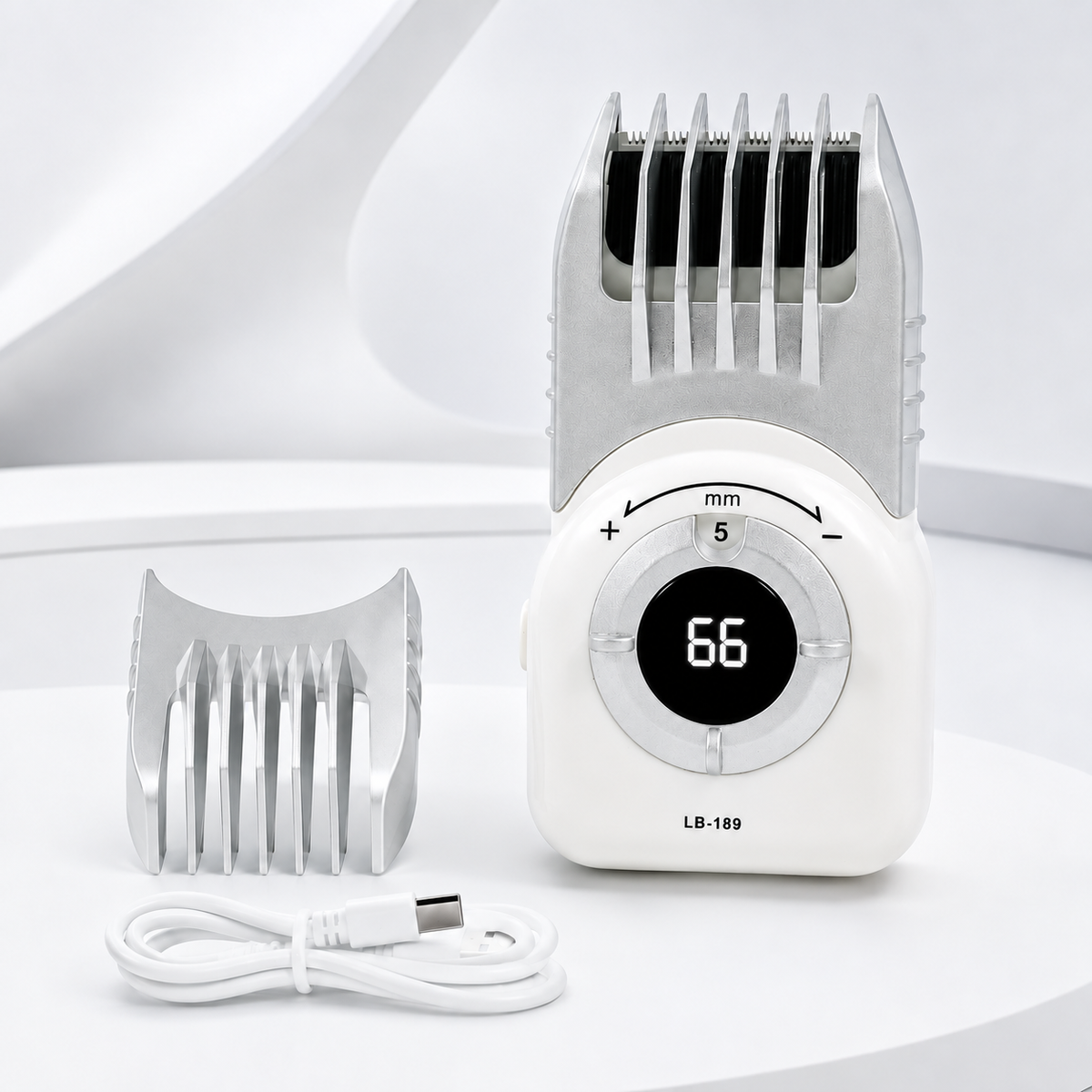 Trådløs hårtrimmer med digitalt display