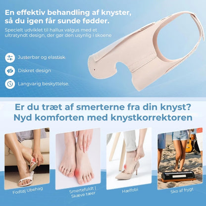 Justerbar støtte til knyster