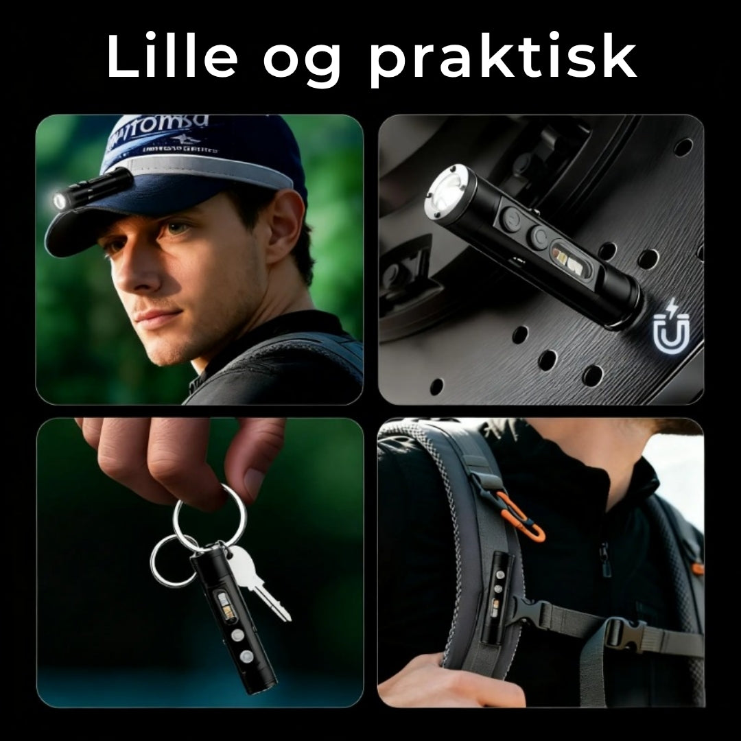 Kraftig lommelygte i lommestørrelse til hverdag og nødsituationer