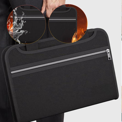 Stor brandsikker A4-mappe med håndtag