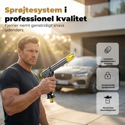 Kraftig sprøjtepistol til haveslange