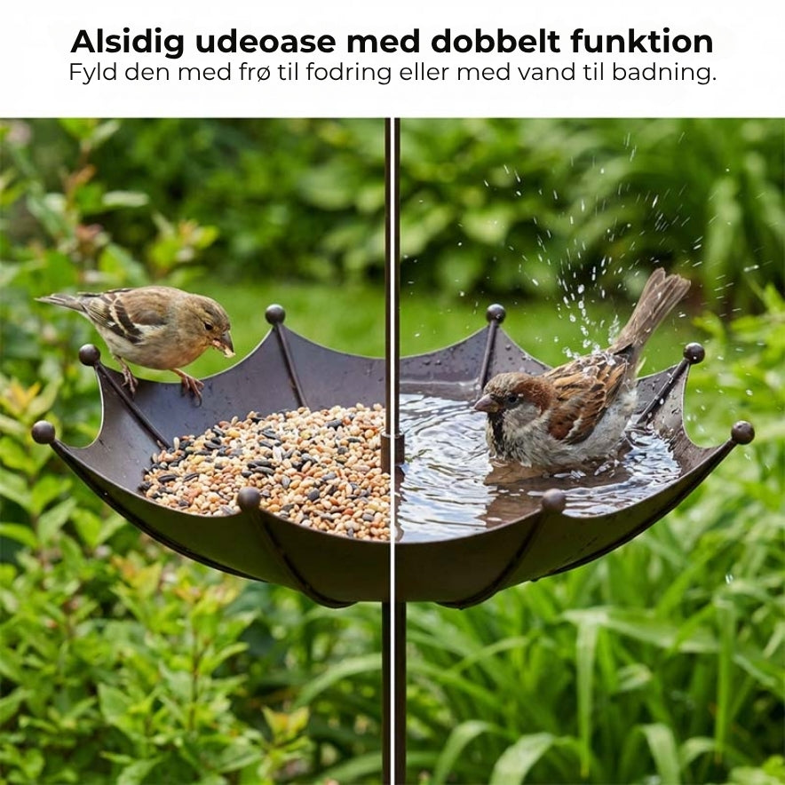 Foder- og vandskål til fugle