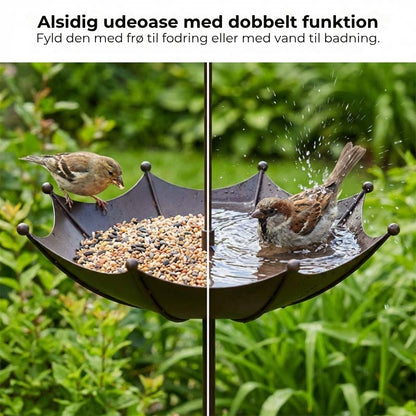 Foder- og vandskål til fugle