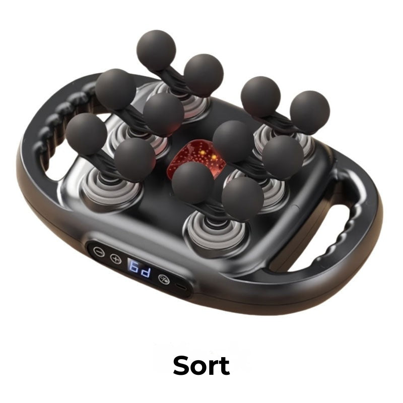 Multifunktionelt automatisk muskelmassagepistol med 12 hoveder