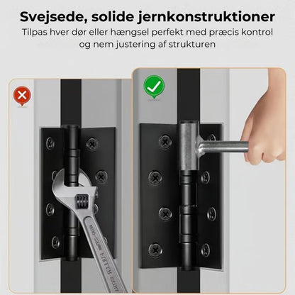 Værktøj til justering af dørhængsler